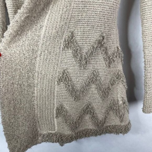 Angel Of?The North ?Anthropologie  Equinox Wool Chevron Knit Open - Picture 5 of 7